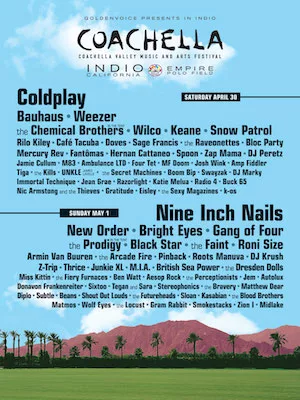 Coachella 2005 Lineup poster image