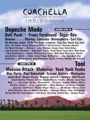 Coachella 2006 Lineup poster image