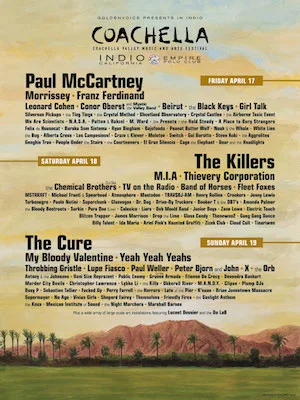 Coachella 2009 Lineup poster image