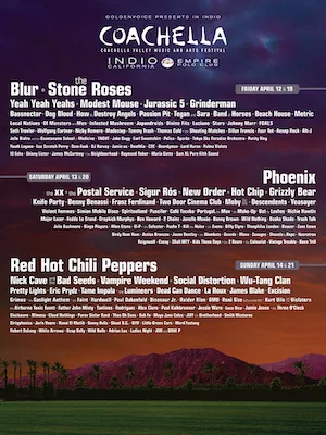 Coachella 2013 Lineup poster image