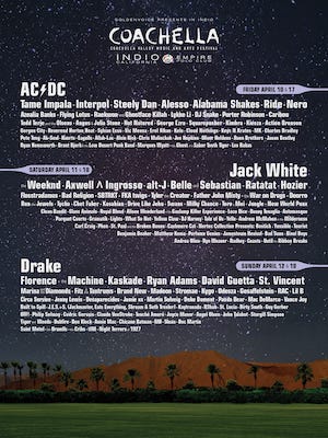 Coachella 2015 Lineup poster image