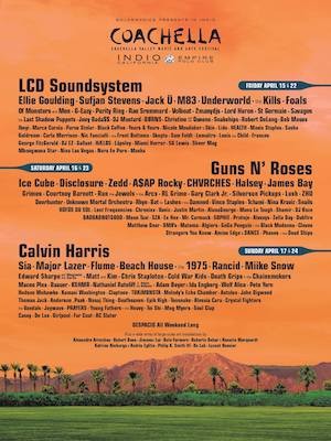 Coachella 2016 Lineup poster image