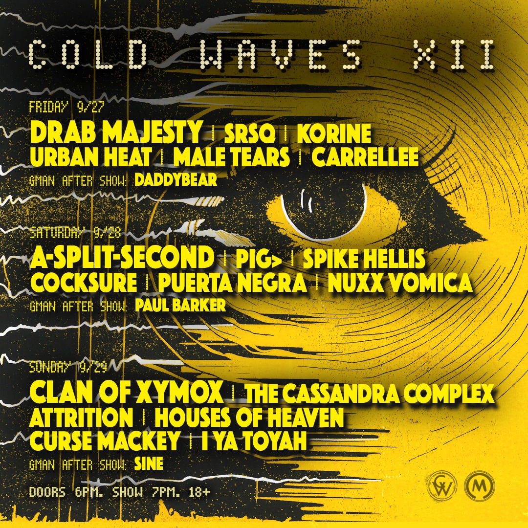 Cold Waves Festival 2024 lineup poster