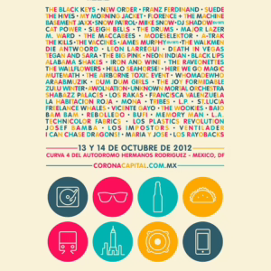 Corona Capital CDMX 2012 Lineup poster image