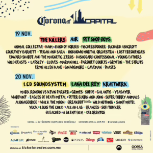 Corona Capital CDMX 2016 Lineup poster image