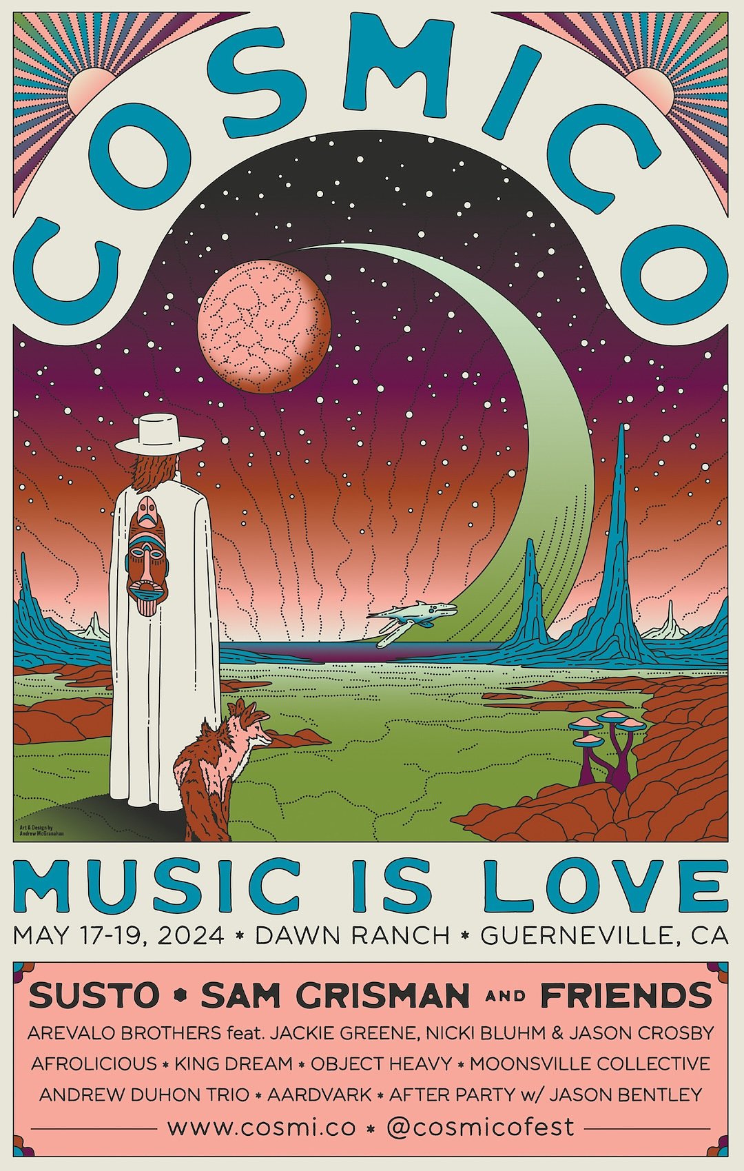 Cosmico Fest lineup poster