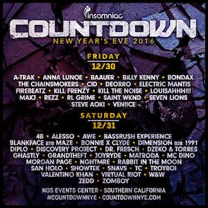 Countdown NYE 2016 Lineup poster image