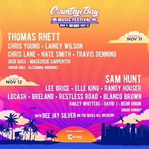 Country Bay Music Festival 2023 Lineup poster image