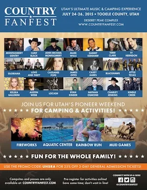 Country Fan Fest 2015 Lineup poster image