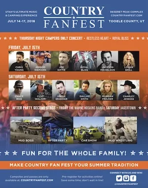 Country Fan Fest 2016 Lineup poster image