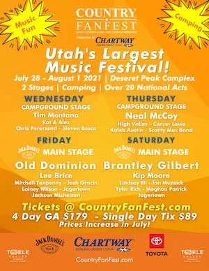 Country Fan Fest 2021 Lineup poster image