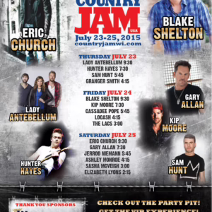 Country Jam USA 2015 Lineup poster image