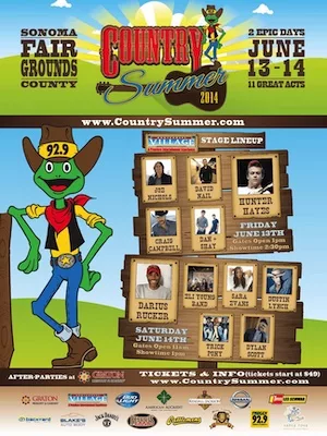 Country Summer Music Festival 2014 Lineup poster image