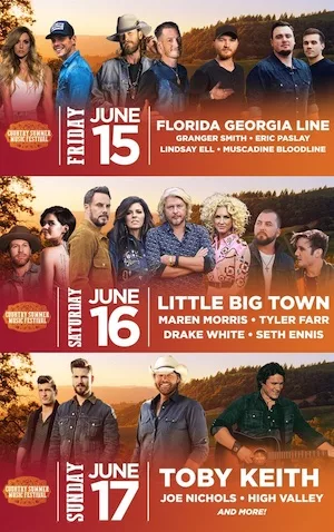 Country Summer Music Festival 2018 Lineup poster image