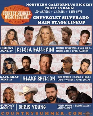 Country Summer Music Festival 2022 Lineup poster image