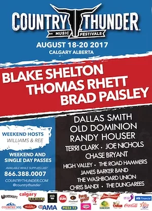 Country Thunder Alberta 2017 Lineup poster image