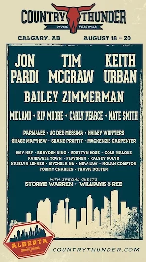 Country Thunder Alberta 2023 Lineup poster image