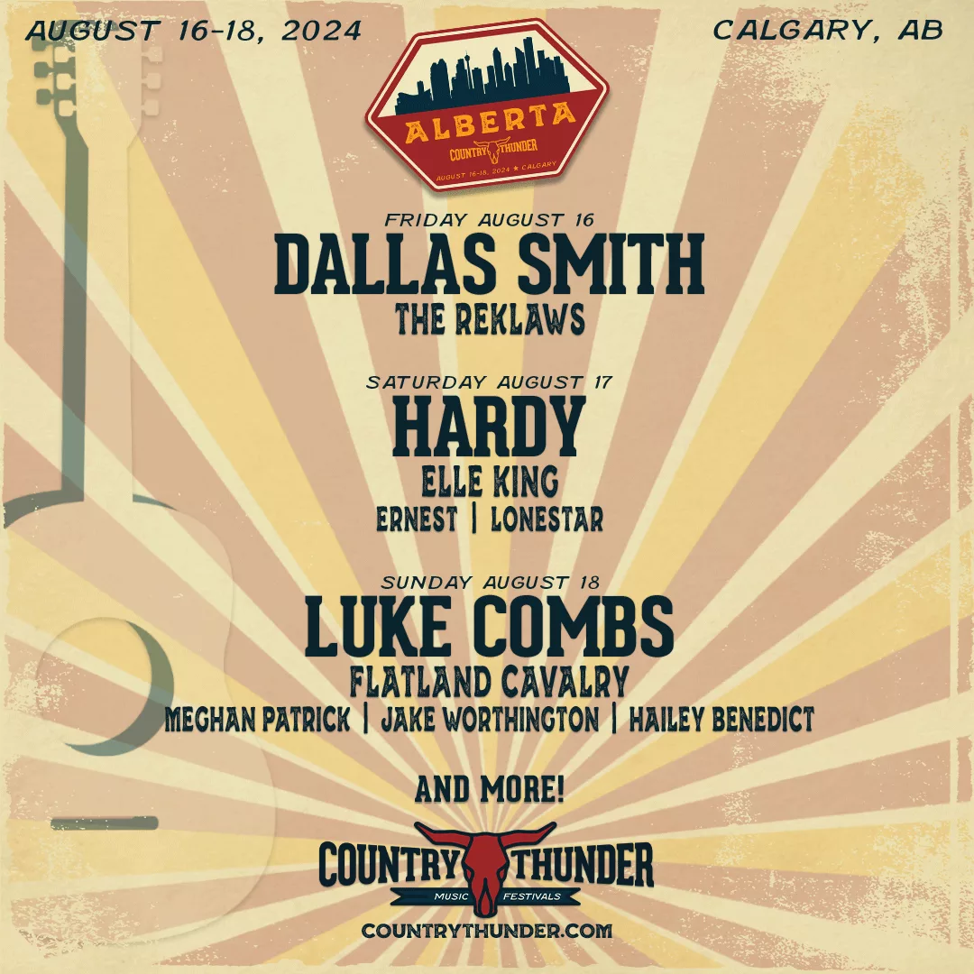 Country Thunder Alberta Announces 2024 Lineup Grooveist