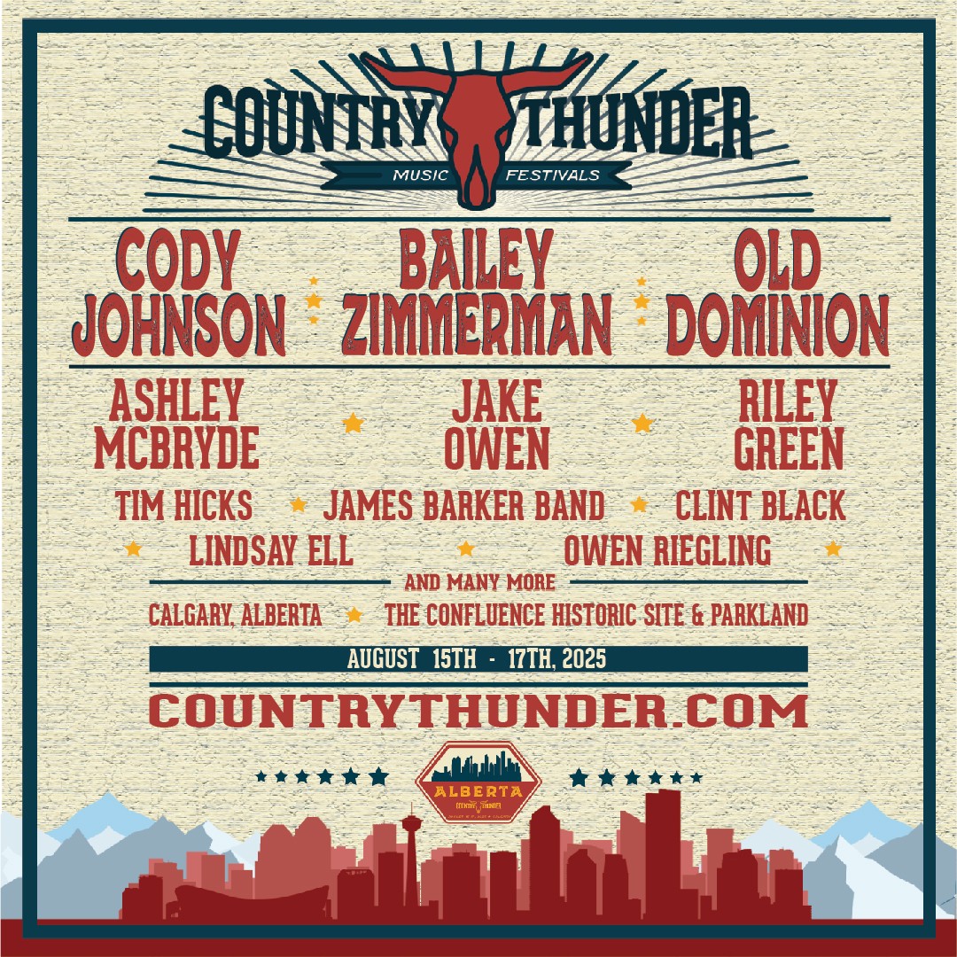 Country Thunder Alberta Announces 2025 Lineup Grooveist