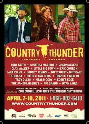 Country Thunder Arizona 2011 Lineup poster image