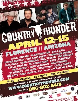 Country Thunder Arizona 2012 Lineup poster image