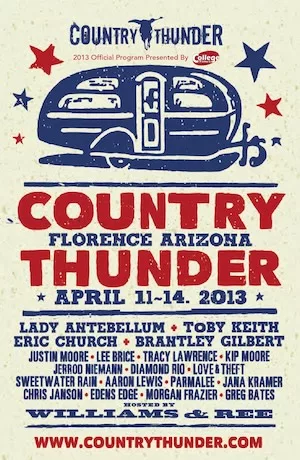 Country Thunder Arizona 2013 Lineup poster image
