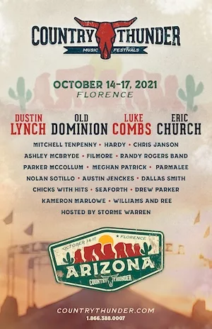 Country Thunder Arizona 2021 Lineup poster image