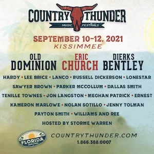 Country Thunder Florida 2021 Lineup poster image