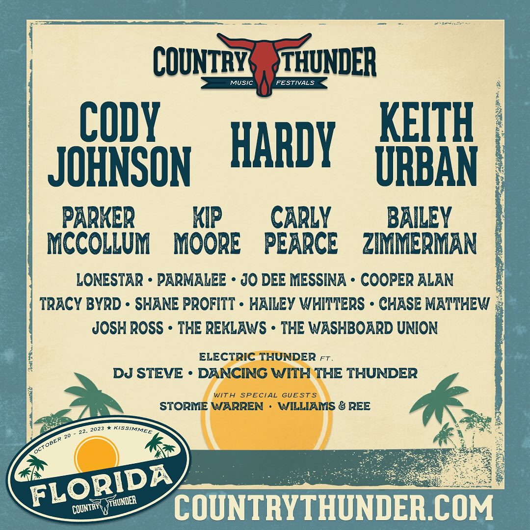 Country Thunder Florida 2023 Lineup Grooveist