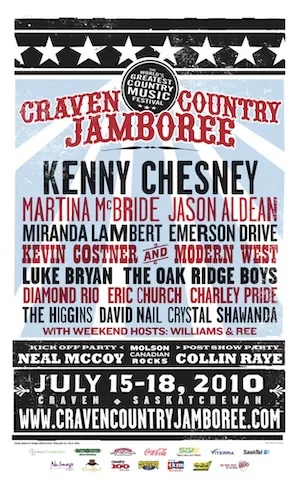 Country Thunder Saskatchewan 2010 Lineup poster image