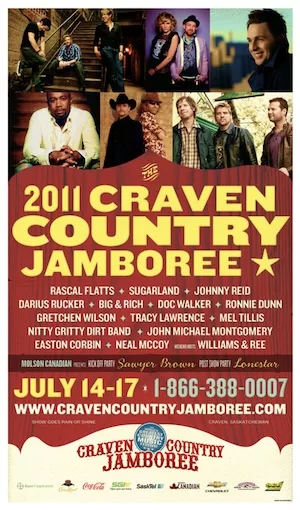 Country Thunder Saskatchewan 2011 Lineup poster image