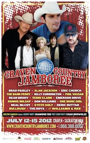 Country Thunder Saskatchewan 2012 Lineup poster image