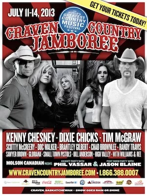 Country Thunder Saskatchewan 2013 Lineup poster image