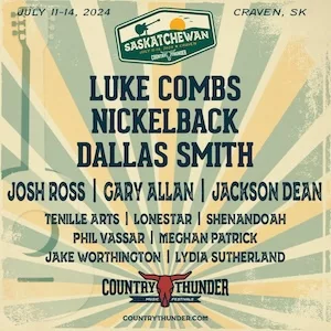 Country Thunder Saskatchewan 2024 Lineup poster image