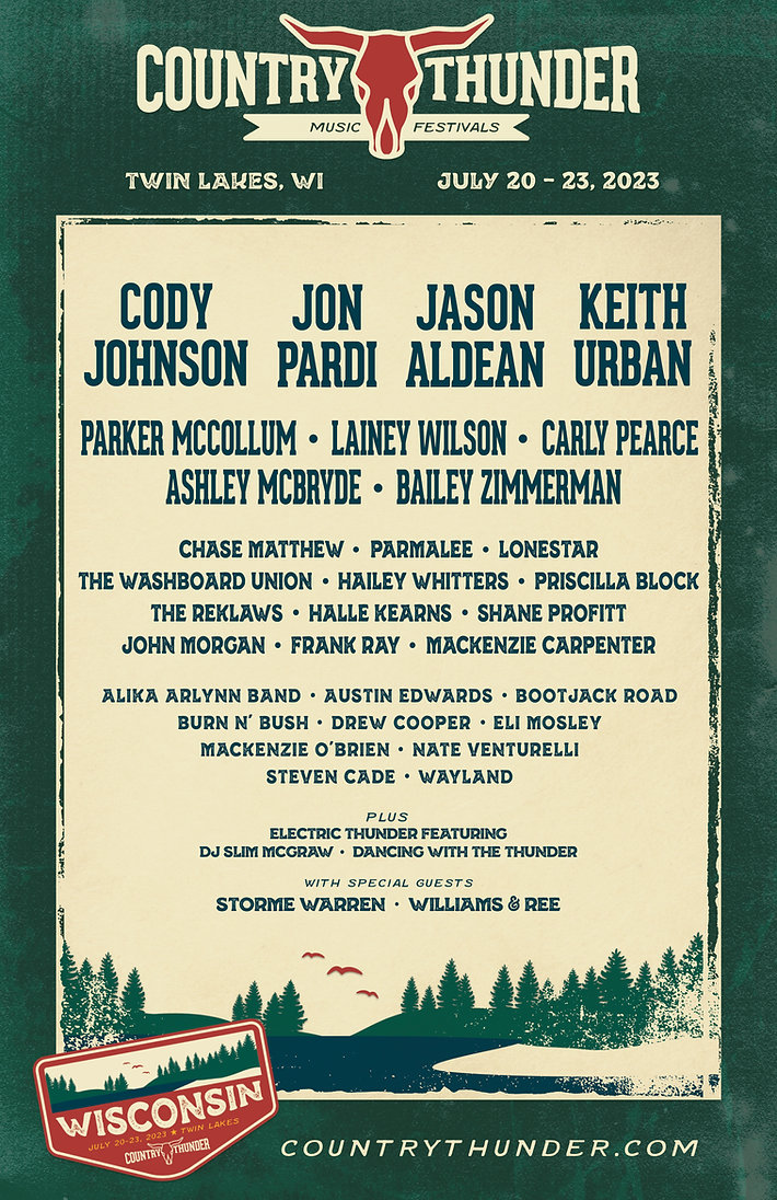 Country Thunder Wisconsin 2023 Lineup Grooveist