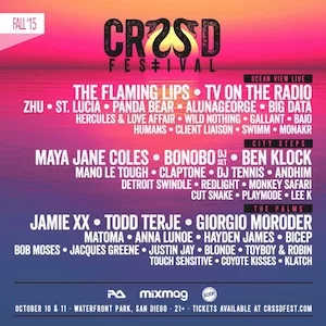 CRSSD Festival Fall 2015 Lineup poster image