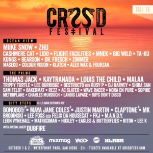 CRSSD Festival Fall 2016 Lineup poster image