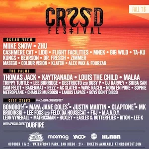 CRSSD Festival Fall 2016 Lineup poster image