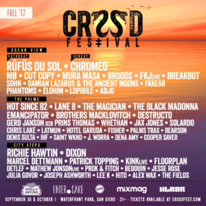 CRSSD Festival Fall 2017 Lineup poster image