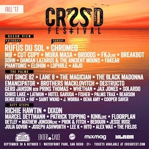 CRSSD Festival Fall 2017 Lineup poster image