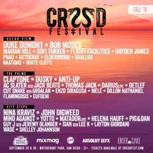 CRSSD Festival Fall 2018 Lineup poster image