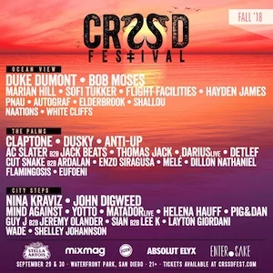 CRSSD Festival Fall 2018 Lineup poster image