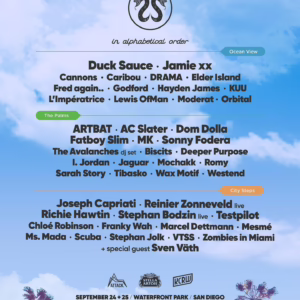 CRSSD Festival Fall 2022 Lineup poster image