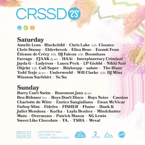 CRSSD Festival Fall 2023 Lineup poster image