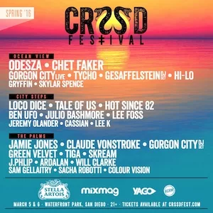 CRSSD Festival Spring 2016 Lineup poster image