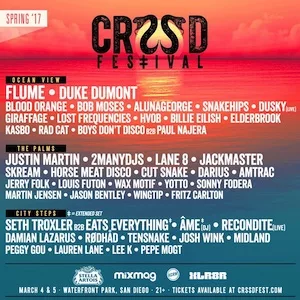 CRSSD Festival Spring 2017 Lineup poster image