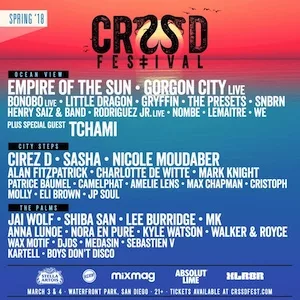 CRSSD Festival Spring 2018 Lineup poster image