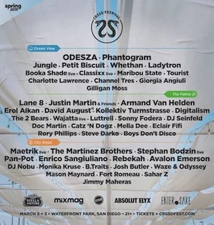 CRSSD Festival Spring 2019 Lineup poster image