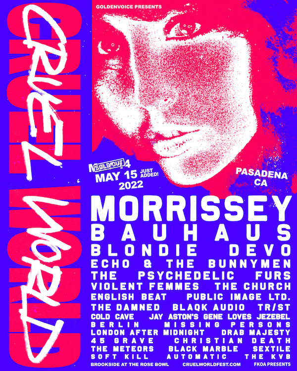 cruel world fest 2022 lineup poster