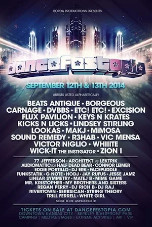 Dancefestopia 2014 Lineup poster image